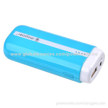 Portable Power Bank with 5,200mAh Capacity and 1A Single USB Output